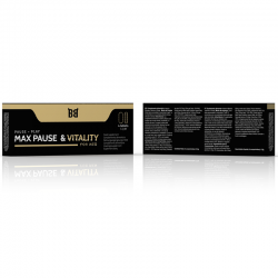 Black bull - max pause & vitality retardante para hombre 4 cápsulas