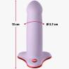 Medidas del Amor lila: 13 cm y 3,7 cm
