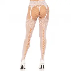 Leg avenue - medias rejilla costura trasera Leg avenue - medias rejilla costura trasera