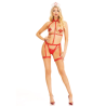 Leg avenue - arnes body & diadema enfermera rojo - 4
