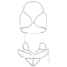 Leg avenue - set sujetador muñequeras & tanga perla - 5
