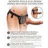 Infografía del kit Body Dock Comfy: correas, placa acolchada y enganche cóncavo