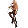 Medias Livco Corsetti Morjama puestas, con una rosa