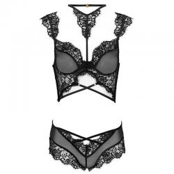 Livco corsetti fashion - palmenom lc 90614 sujetador + panty negro