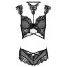 Livco corsetti fashion - palmenom lc 90614 sujetador + panty negro - 3