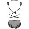 Livco corsetti fashion - palmenom lc 90614 sujetador + panty negro - 4