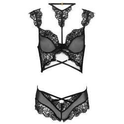 Livco corsetti fashion - palmenom lc 90614 sujetador + panty negro - - 8