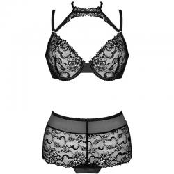 Livco corsetti fashion - linera for the senses collection sujetador + panty negro