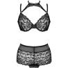 Livco corsetti fashion - linera for the senses collection sujetador + panty negro - 3
