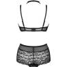 Livco corsetti fashion - linera for the senses collection sujetador + panty negro - 4