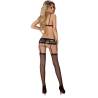 Conjunto Livco Corsetti Belita con medias, plano entero de espaldas