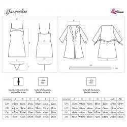 Livco corsetti fashion - jacqueline lc 90249 bata + camisa + panty negro s/m
