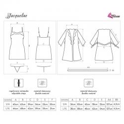 Livco corsetti fashion - jacqueline lc 90249 bata + camisa + panty violet s/m