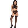 Conjunto Livco Corsetti Majalesa con medias, plano entero de frente