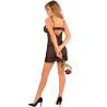 Livco corsetti fashion - makrezian lc 90545 falda + panty negro - 4