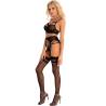 Conjunto con liguero Livco Corsetti Moridam, modelo de lado