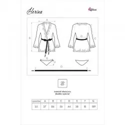 Livco corsetti fashion - herina lc xg056 bata + panty negro talla única