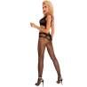 Bodystocking abierto Livco Corsetti Hardomin de rejilla, modelo de espaldas
