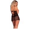 Picardías y tanga Livco Corsetti Baririn, modelo de espaldas
