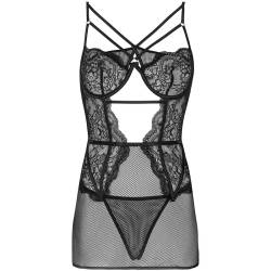 Livco corsetti fashion - baririn lc 90633 falda + panty negro -  - 8