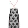 Camisón de encaje Livco Corsetti Karonin, sin modelo, vista trasera con tirantes cruzados