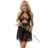 Livco corsetti fashion - malviami lc 90625 falda + panty negro - 1