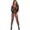 Bodystocking de manga larga Livco Corsetti Cordill, modelo de frente