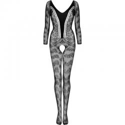 Livco corsetti fashion - cordill lc 17357 bodystocking crotchless negro talla única