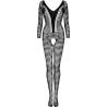 Bodystocking de manga larga Livco Corsetti Cordill, sin modelo, de frente