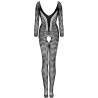Bodystocking de manga larga Livco Corsetti Cordill, sin modelo, de espaldas