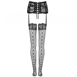Livco corsetti fashion - jelly lc 90673 liguero + medias negro