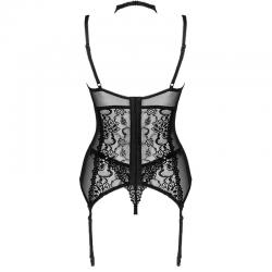 Livco corsetti fashion - giellandra for the senses collection corset + panty negro
