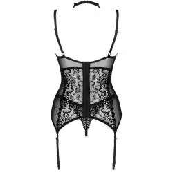 Livco corsetti fashion - giellandra for the senses collection corset + panty negro