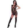 Bodystocking tipo vestido Livco Corsetti Brodney, modelo de frente