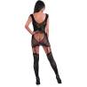 Bodystocking tipo vestido Livco Corsetti Brodney, modelo de espaldas