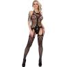Bodystocking con liguero Livco Corsetti Gorlanida, modelo de frente