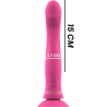 Intense Michelangelo vibrador con ventosa, con medidas de 15 cm y 3,7 cm