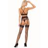 Livco corsetti fashion - snehana lc 90443 sujetador + liguero + panty negro - 2
