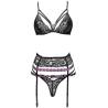 Livco corsetti fashion - snehana lc 90443 sujetador + liguero + panty negro - 3