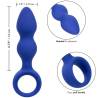Admiral sonda anal con relieves y anilla azul con medidas y detalles