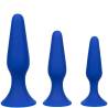 Admiral - kit 3 plug anal azul - 1