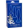 Admiral - kit 3 plug anal azul - 4