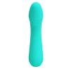 Vibrador recargable Pretty Love Cetus verde agua, de frente