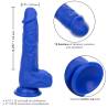 Admiral - sailor dildo realistico vibrador azul - 4