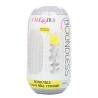Otra vista del envase del Boundless Squishy Ball Stroker amarillo