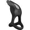 Pretty love - anillo vibrador silas 7 vibraciones silicona negro - 3