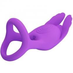 Pretty love - anillo vibrador silas 7 vibraciones silicona lila