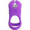 Pretty love - anillo vibrador silas 7 vibraciones silicona lila - 4