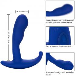 Admiral - curved estimulador & vibrador anal azul