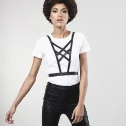 Bijoux indiscrets maze arnes cruzado con escote - negro